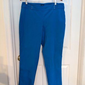 JM Collection Studded Pull-On Pants, Indigo Bunting, P/XL